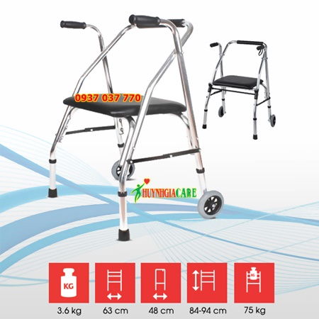 Khung tap di cho nguoi gia co ghe ngoi MK914