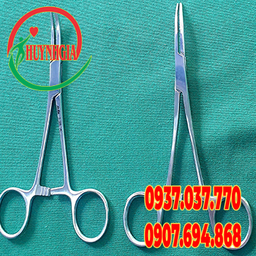 Kẹp phẫu tích Kelly cong dài 14 cm code 300814C