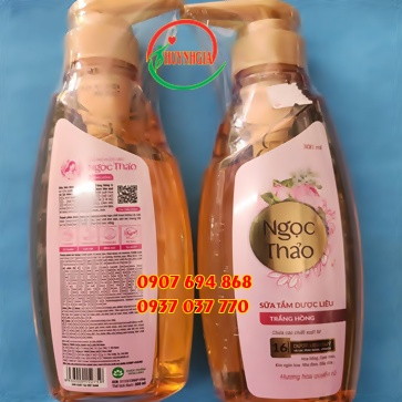 sua tam duoc lieu ngoc thao trang hong