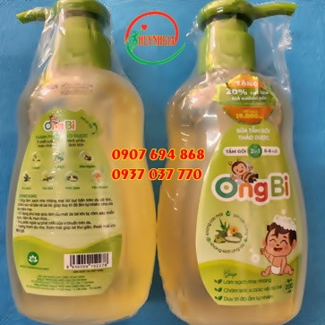 Sữa tắm gội thảo dược trẻ em OngBi