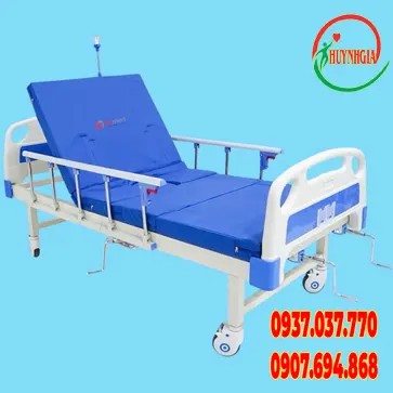 Giường 3 tay quay Humed HM-C3 (nâng đầu, nâng chân, bô vệ sinh)