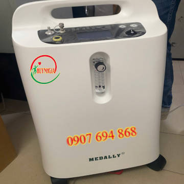 Máy tạo Oxy Medally có xông khí dung 5 lít JAY 5DW có thêm chức năng đo Spo2