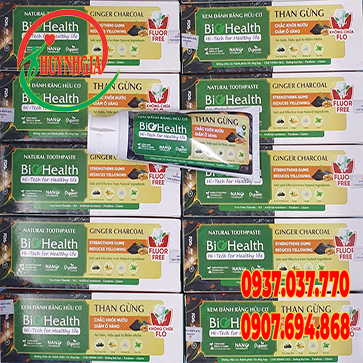 Kem đánh răng hữu cơ Than Gừng