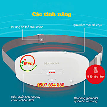 Đai massage bụng lưng Homedics WMH-200H