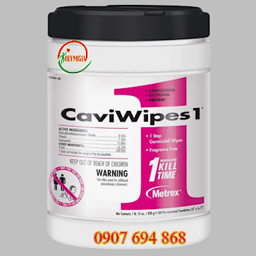 Khăn lau khử khuẩn bề mặt trang thiết bị y tế CaviWipes1