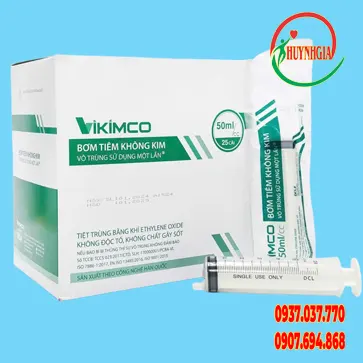 Bơm tiêm vô trùng sử dụng một lần Vikimco